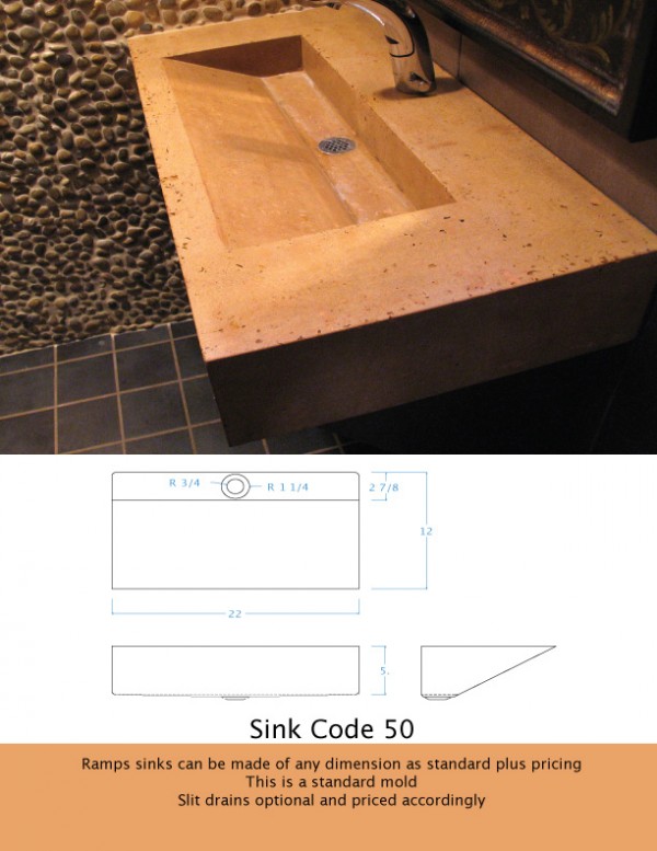 Infinicrete Montville Slope Sink Mold Code 50 Mss